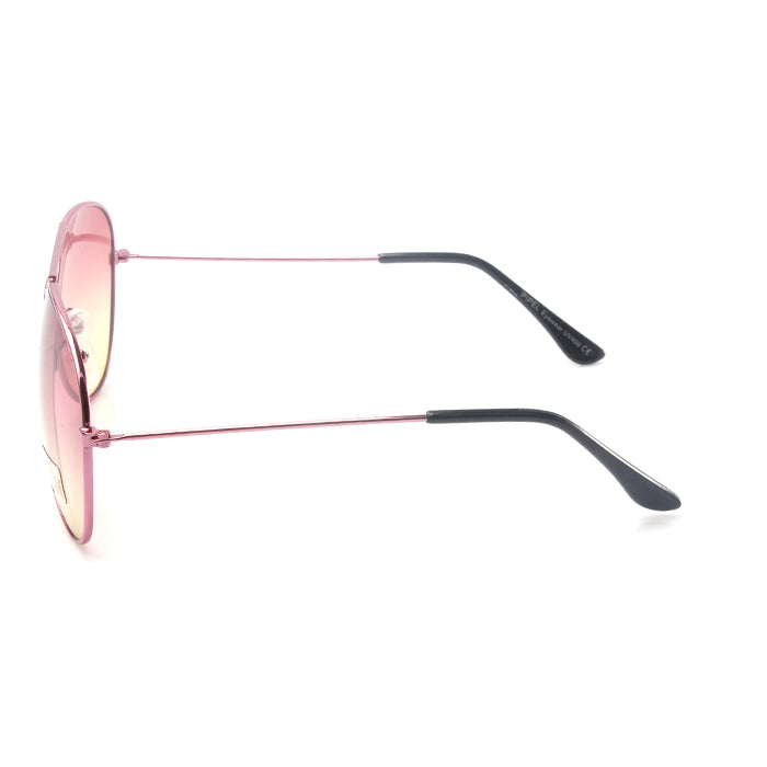 Pink and Yellow Ombre Aviator Sunglasses