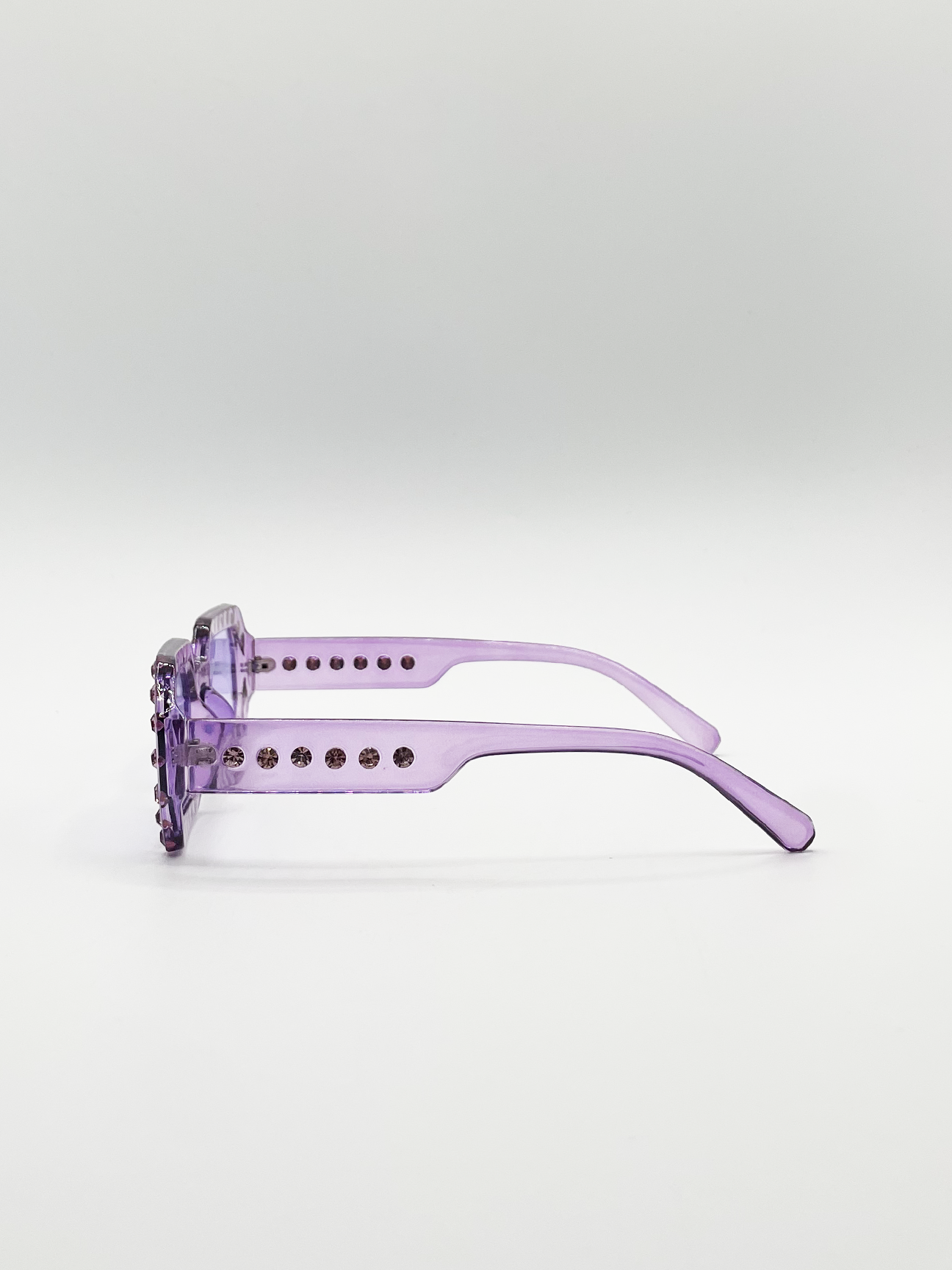 Oval Festival Glasses with Gem Detail in Purple