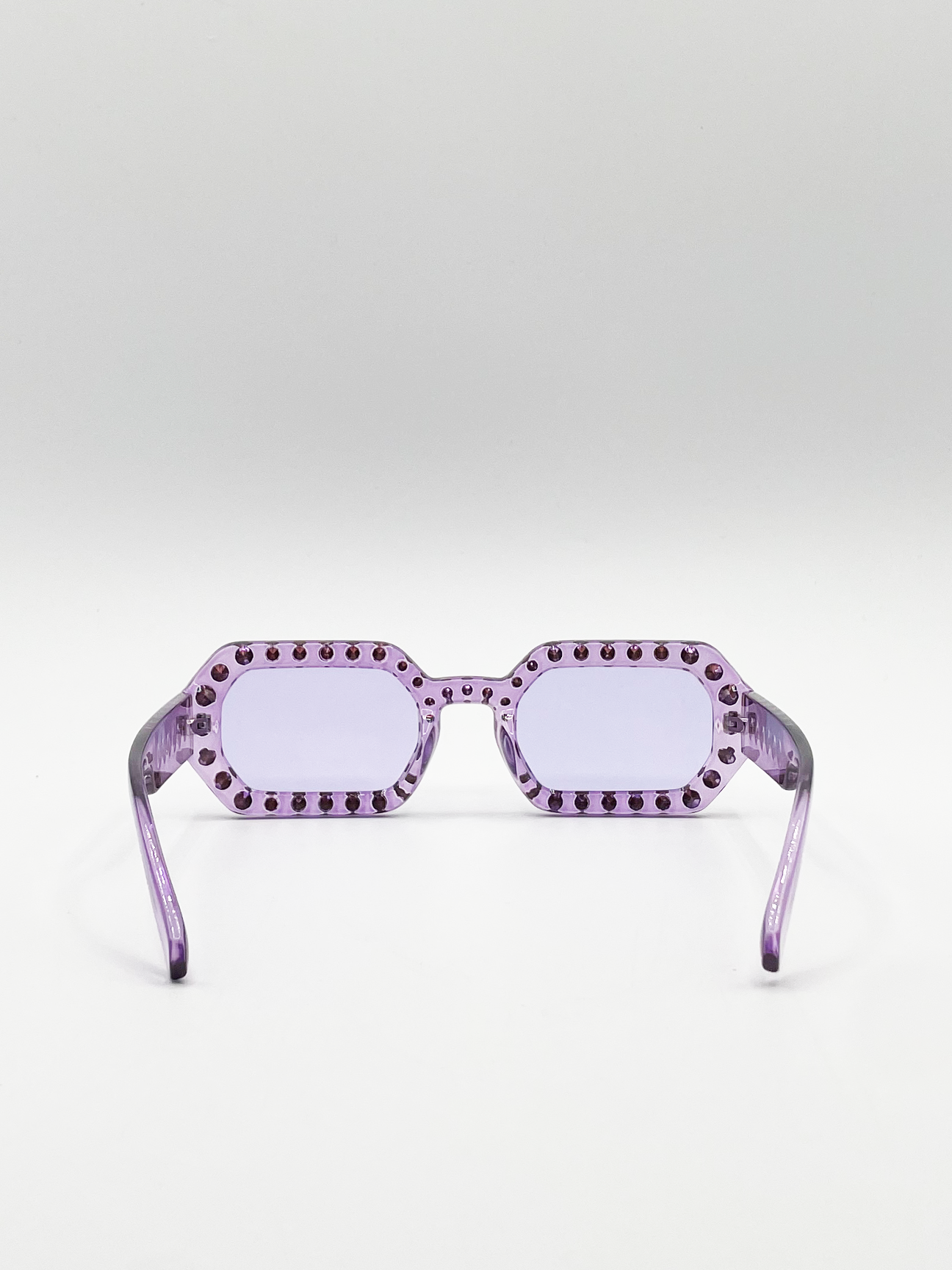 Oval Festival Glasses with Gem Detail in Purple