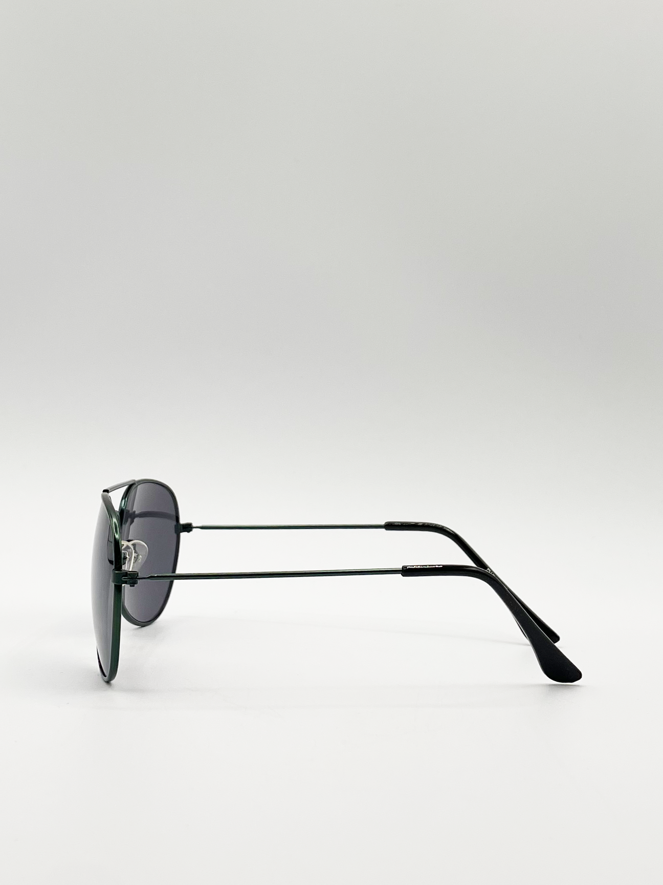 Kids Bottle Green Aviator Style Sunglasses