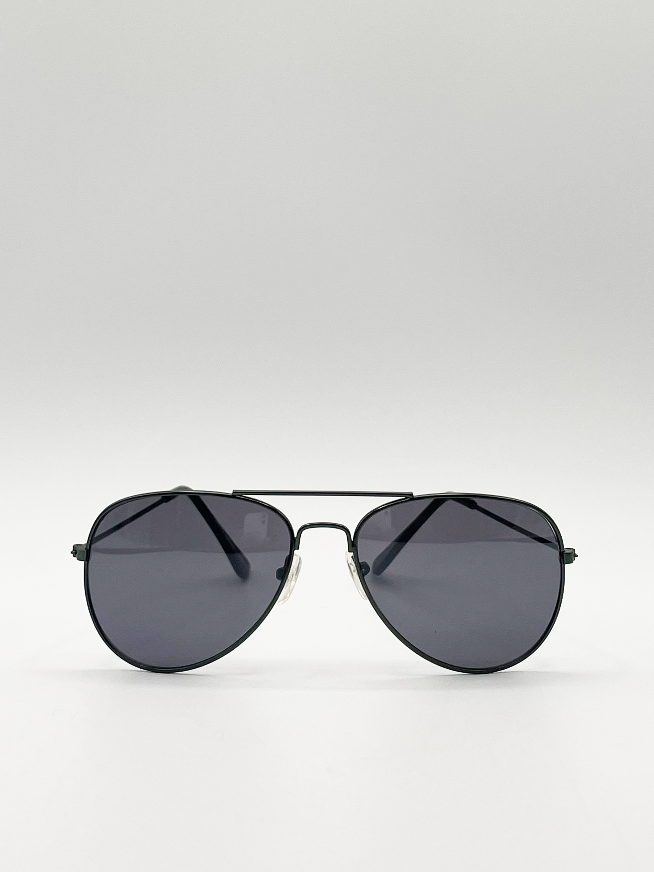 Kids Bottle Green Aviator Style Sunglasses