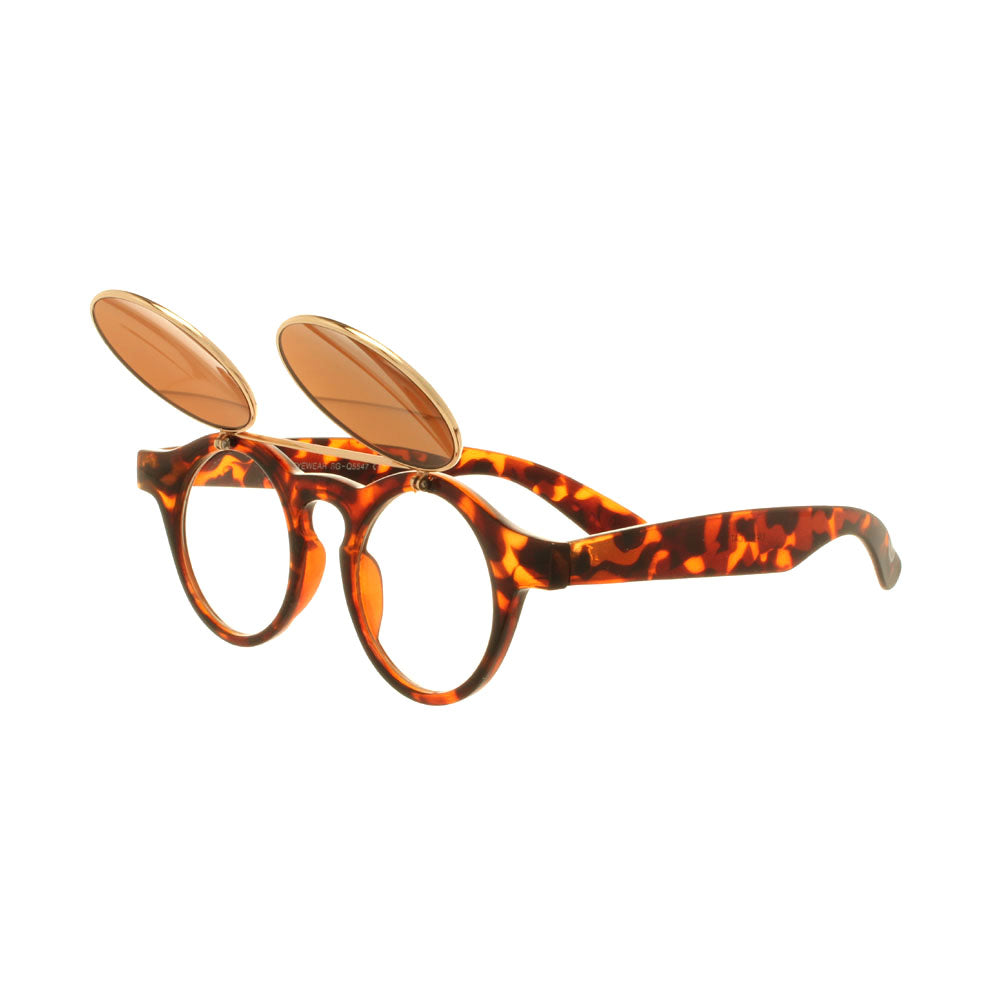 Brown Tortoise Flip Lense Sunglasses