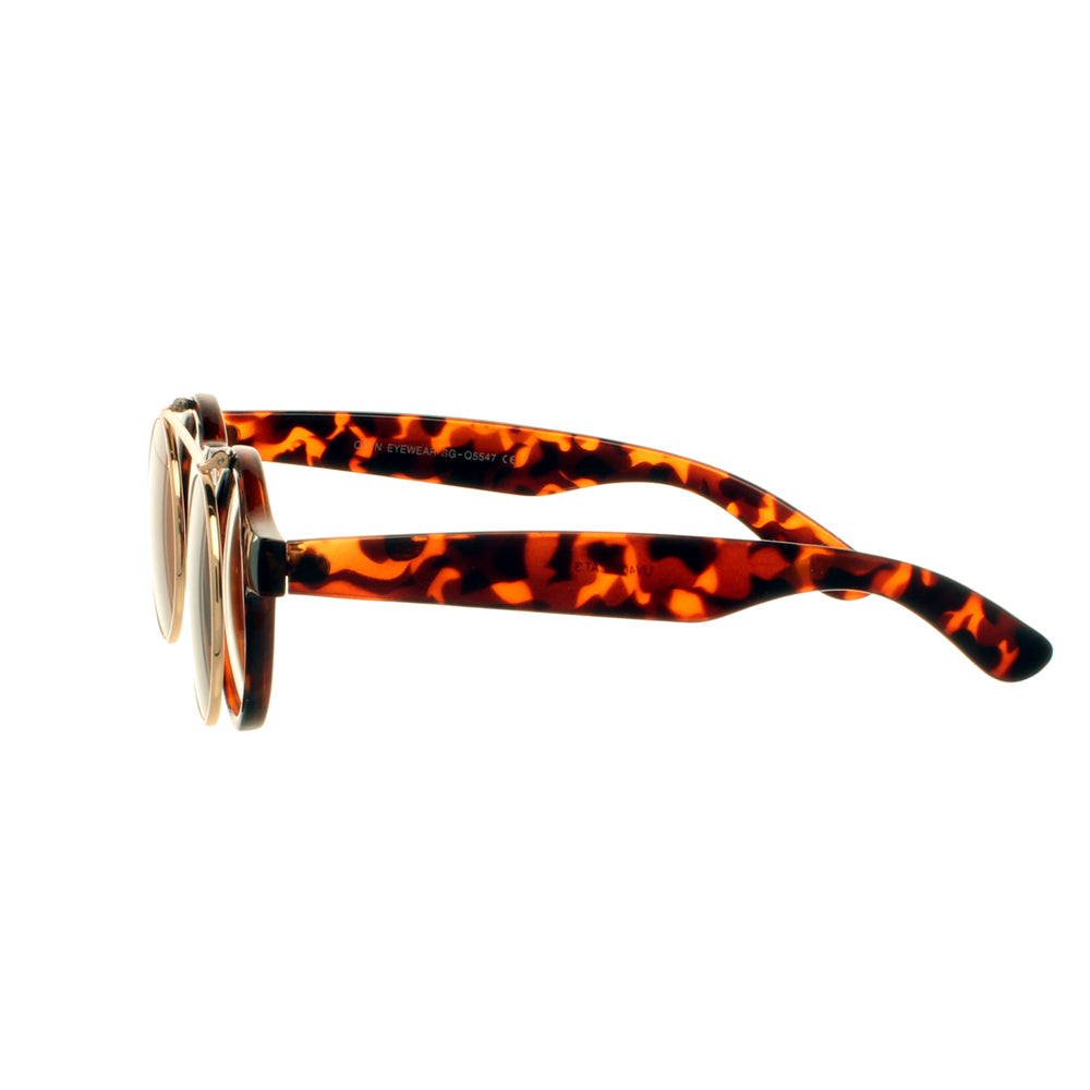 Brown Tortoise Flip Lense Sunglasses