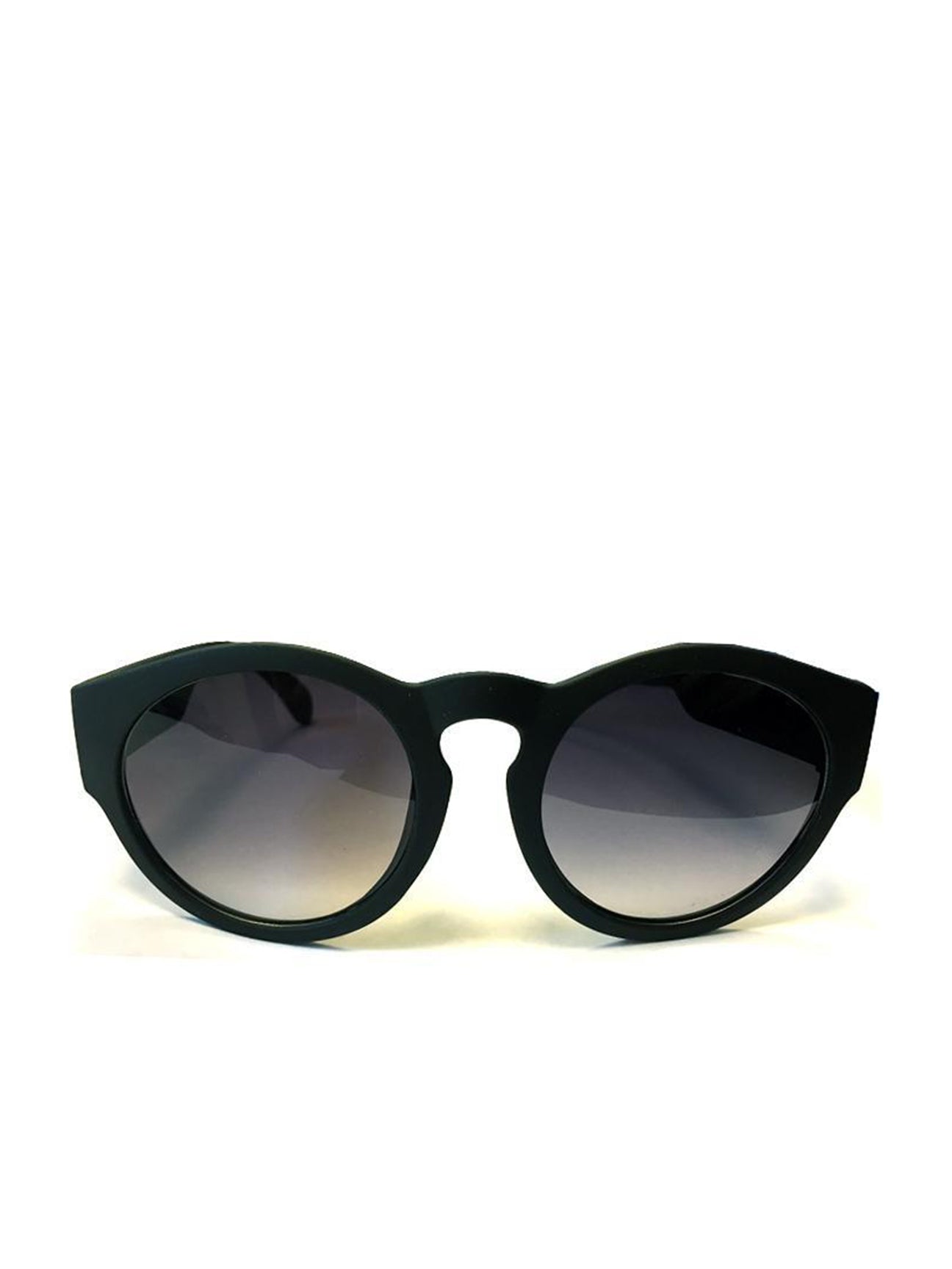Matte Finish Retro Round Sunglasses
