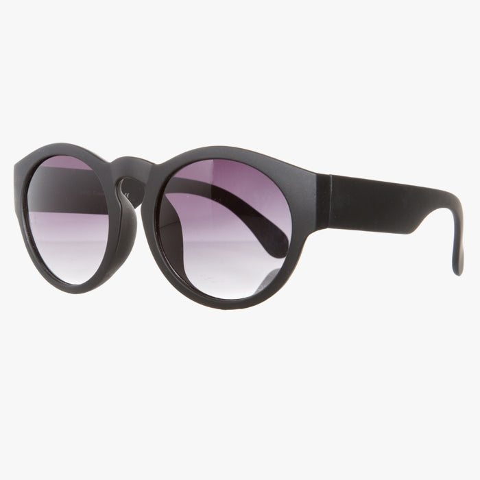 Matte Finish Retro Round Sunglasses