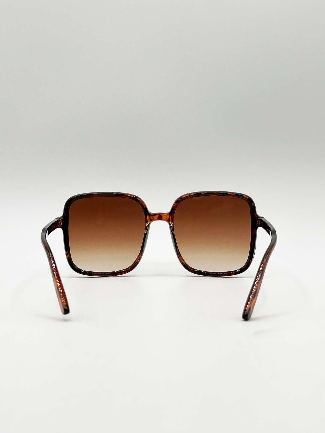 Oversized Square Frame Sunglasses in Tortoiseshell