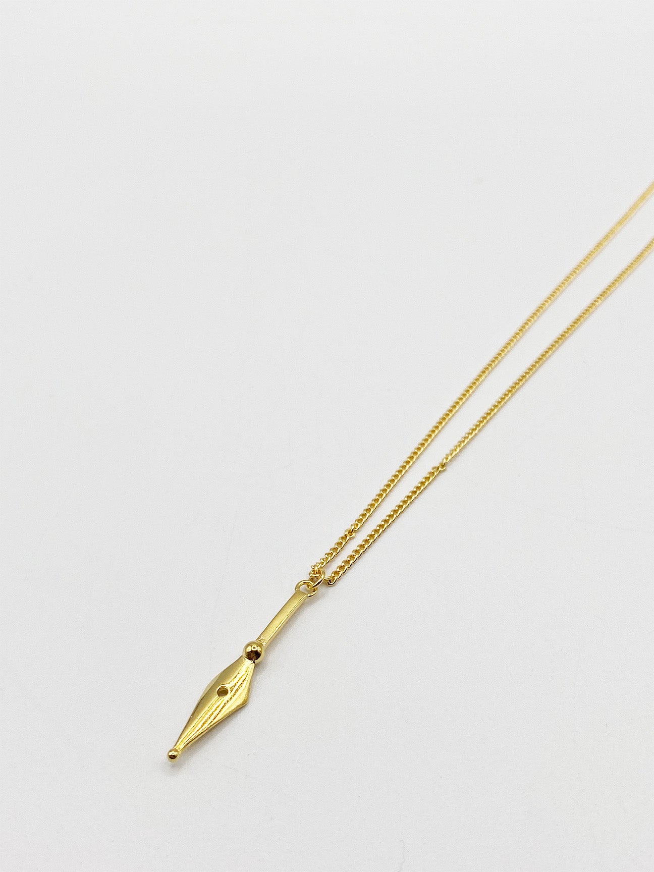 Gold Plated Dagger Pendant