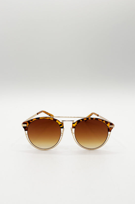 Brown Tortoise Sunglasses with Brown Lenses