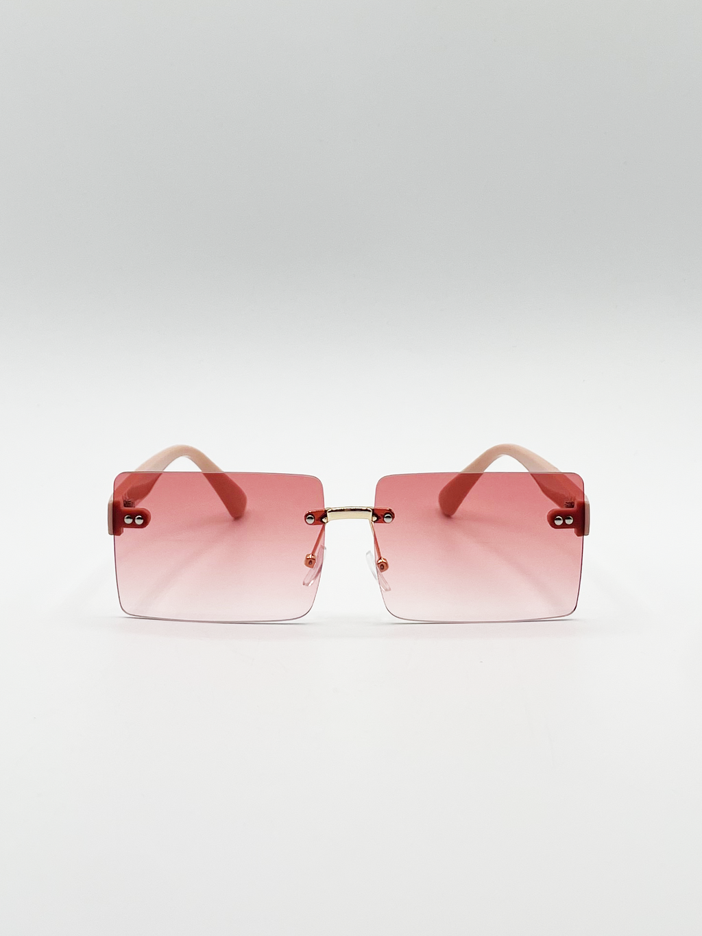 Square with Pink and Yelllow Ombre Lens