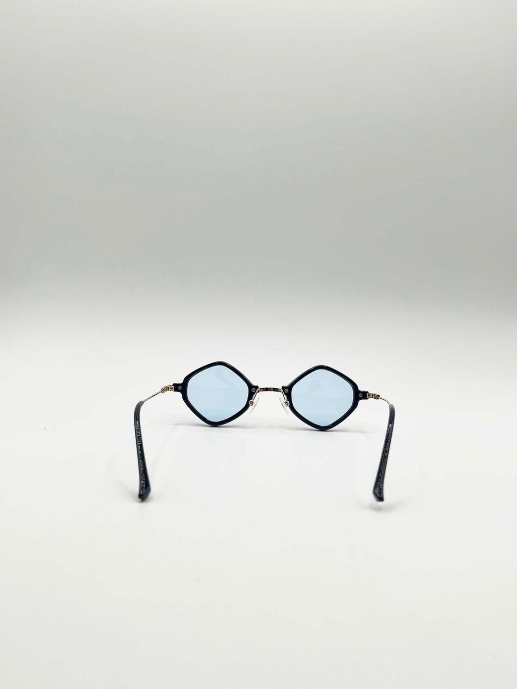 Diamond ,Shape Sunglasses in Black Blue