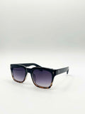 Square Wayfarer in Black Leopard