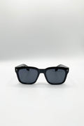 Square Wayfarer Sunglasses In Black