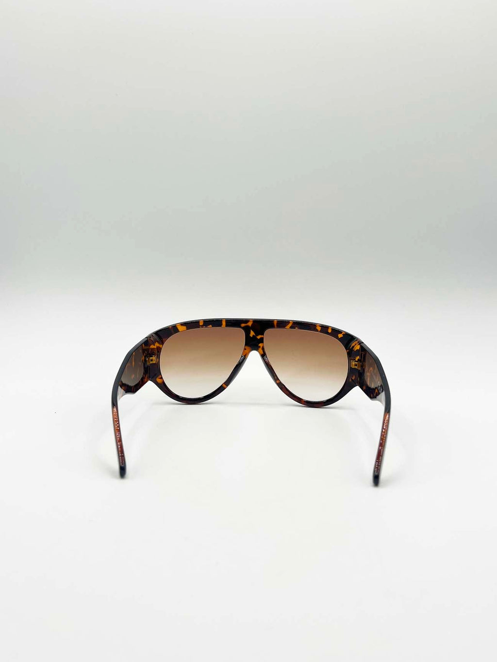 Oversized Rounded Tortoiseshell Sunglasses