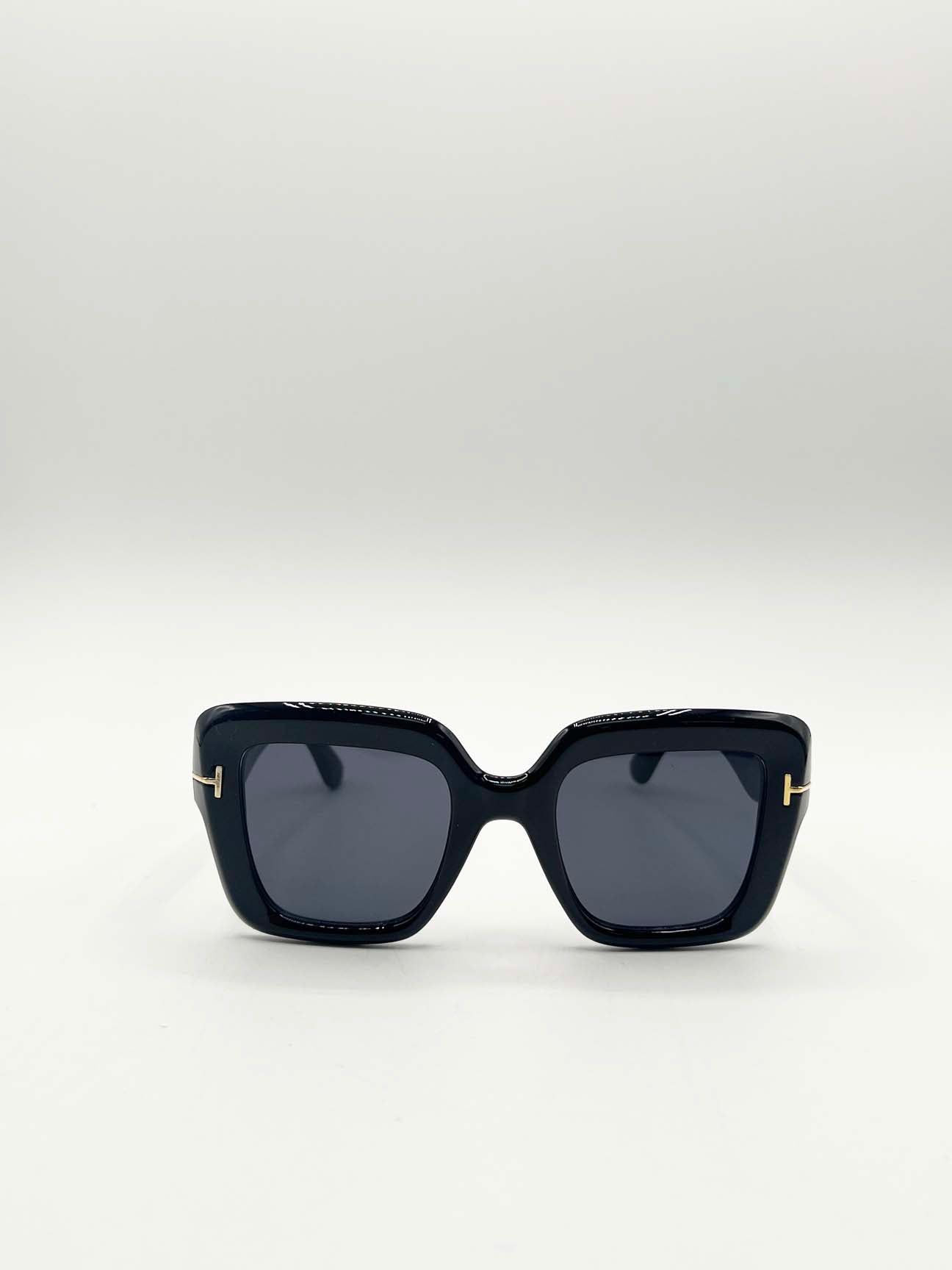 Bold Square Sunglasses In Black