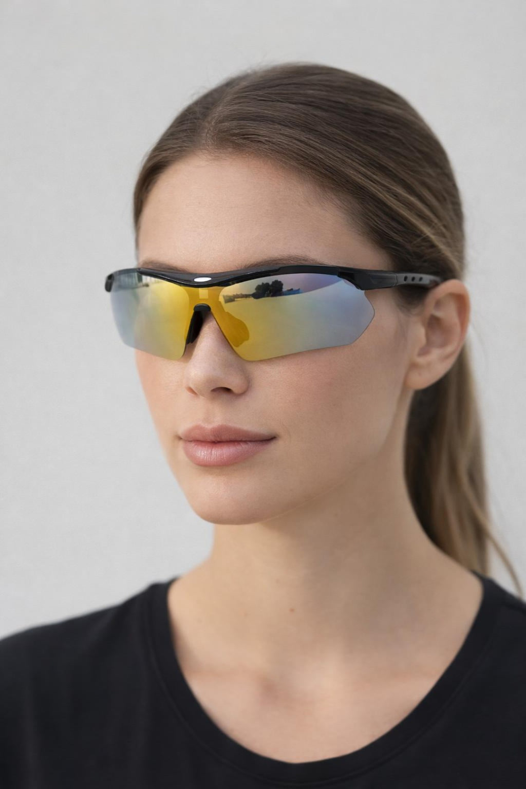 Outdoor Sports Racer Sunglasses In Pastel Multi