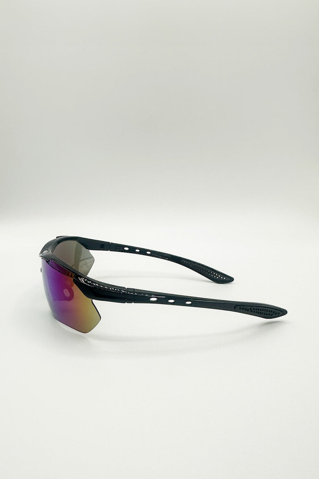 Outdoor Sports Racer Sunglasses In Black Multi