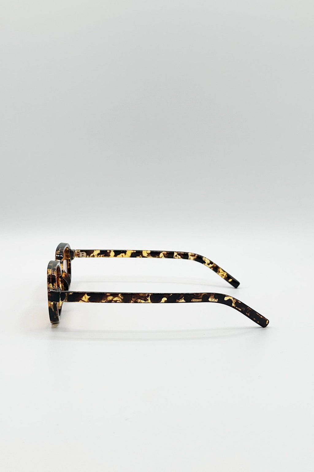 Retro Rounded Square Sunglasses In Tortoiseshell Orange