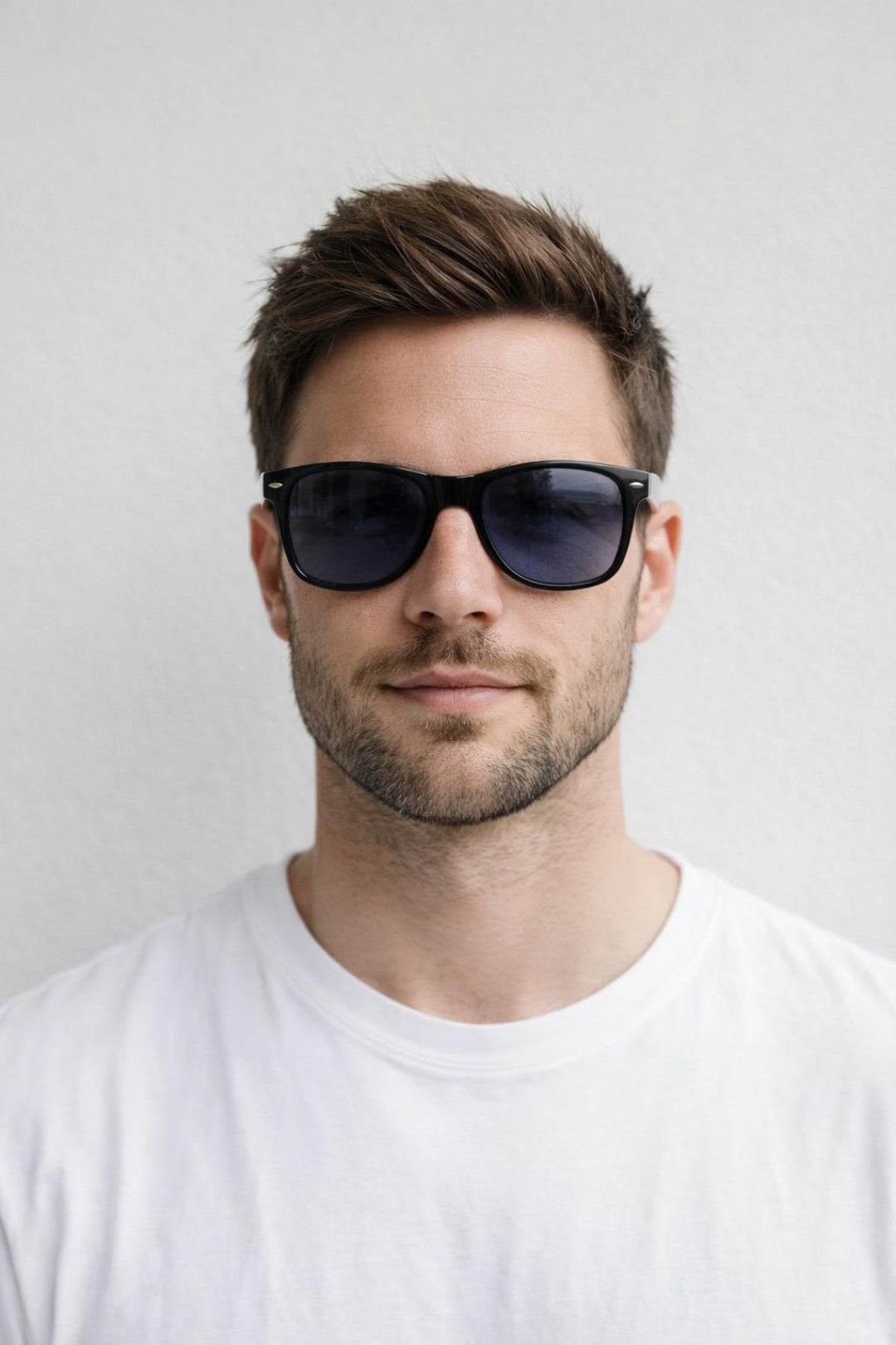 Classic Wayfarer Sunglasses In Black