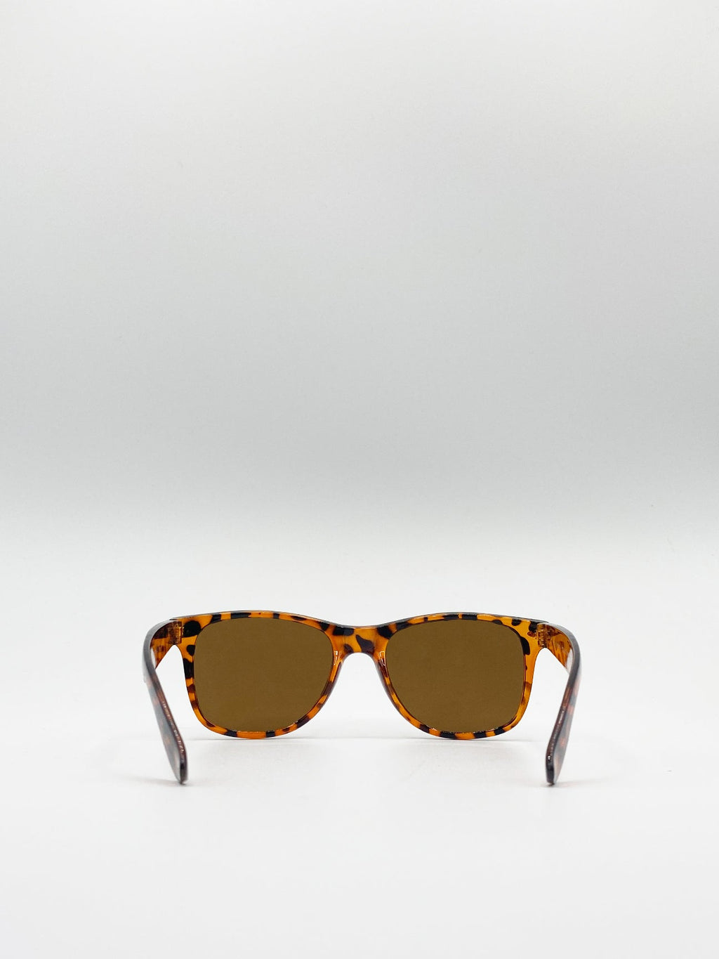 Tortoiseshell Wayfarer Sunglasses with Brown Lenses