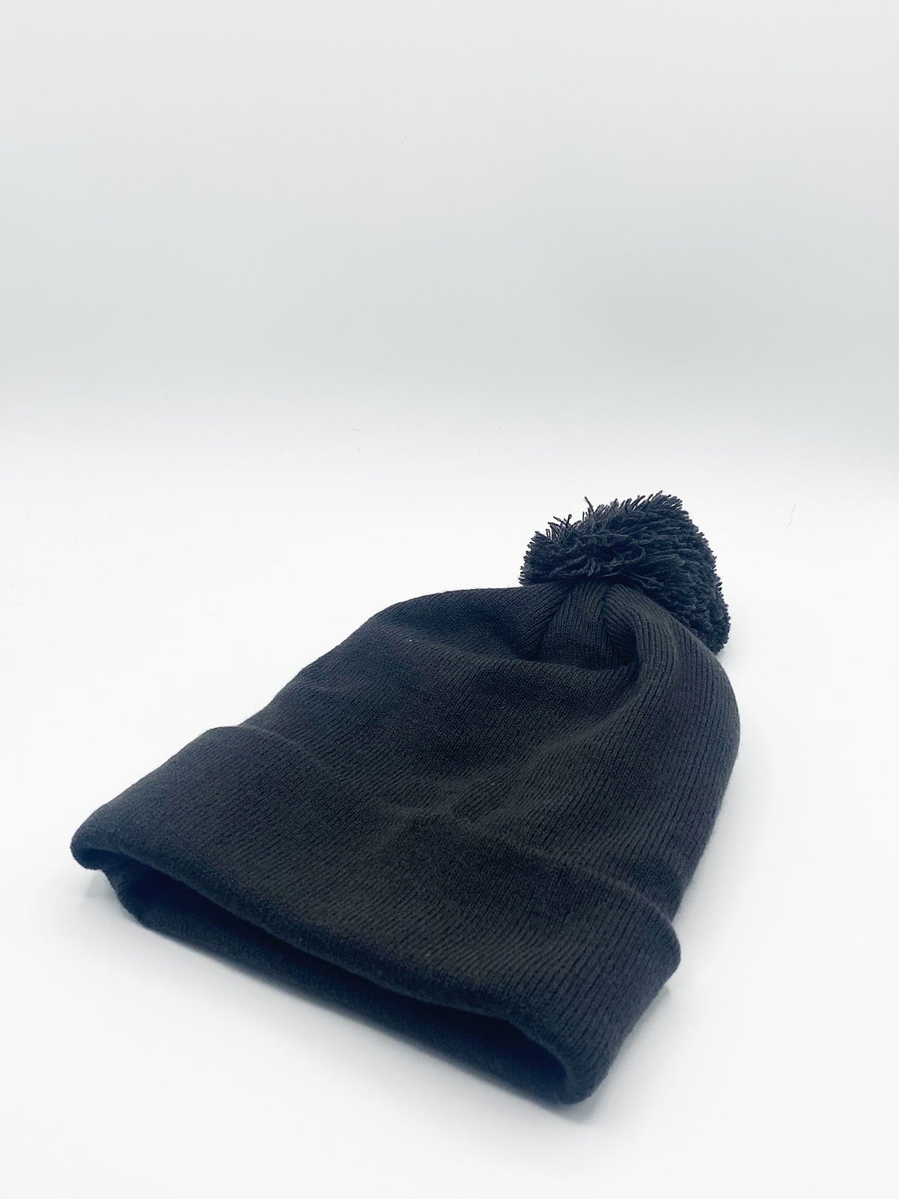 Pom Pom Beanie in Grey
