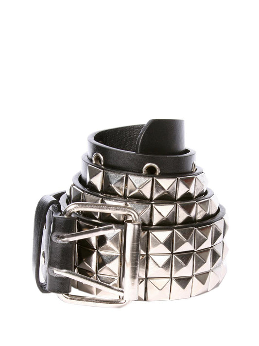 Silver Studded Black Belt