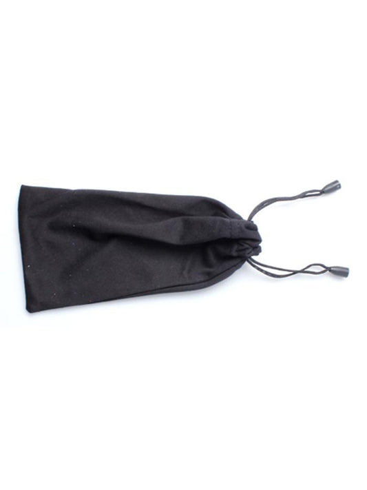 Black Drawstring Sunglasses Pouch