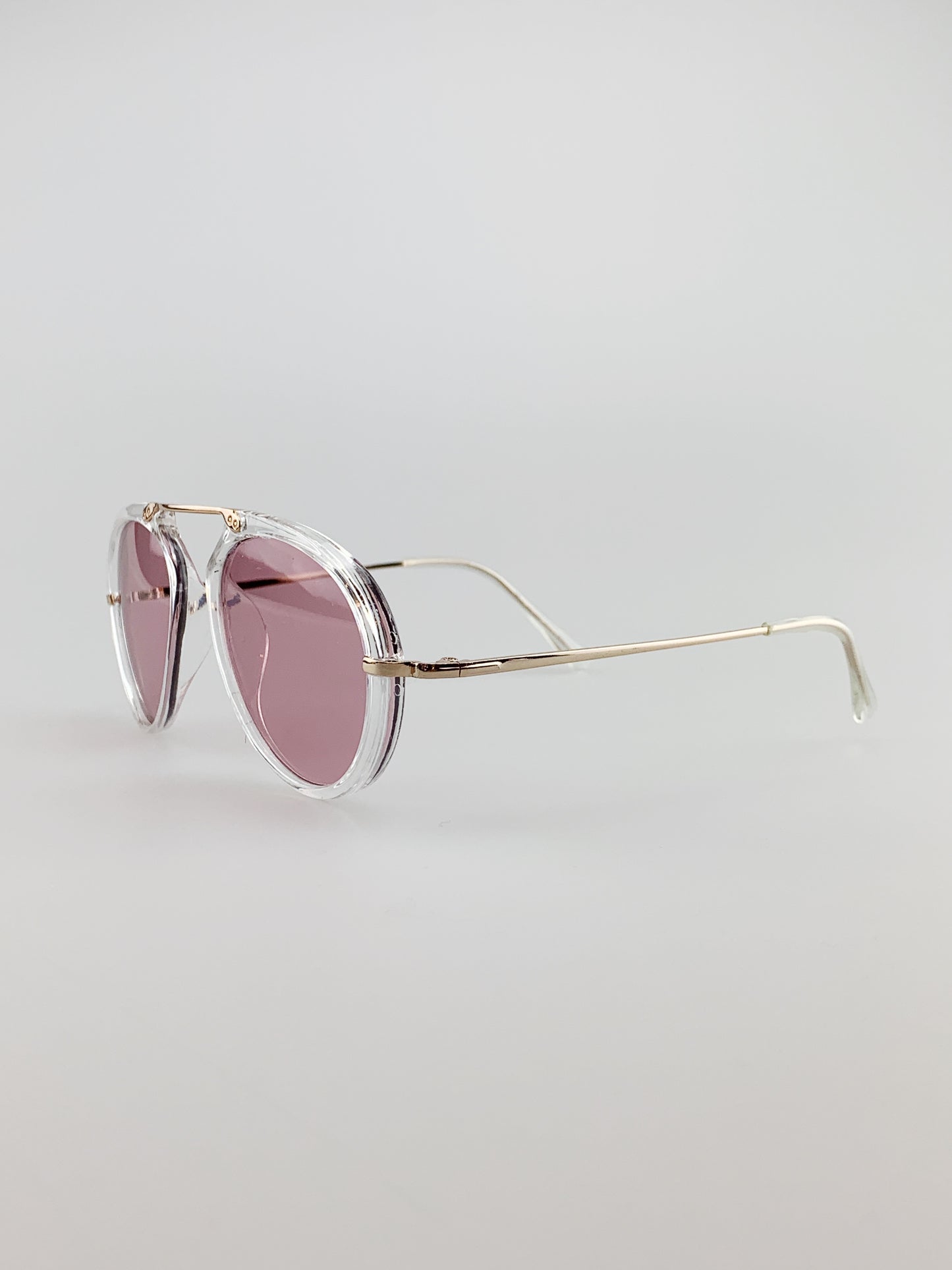 Gold Frame 2 Pack Aviator Style Sunglasses with Bridge