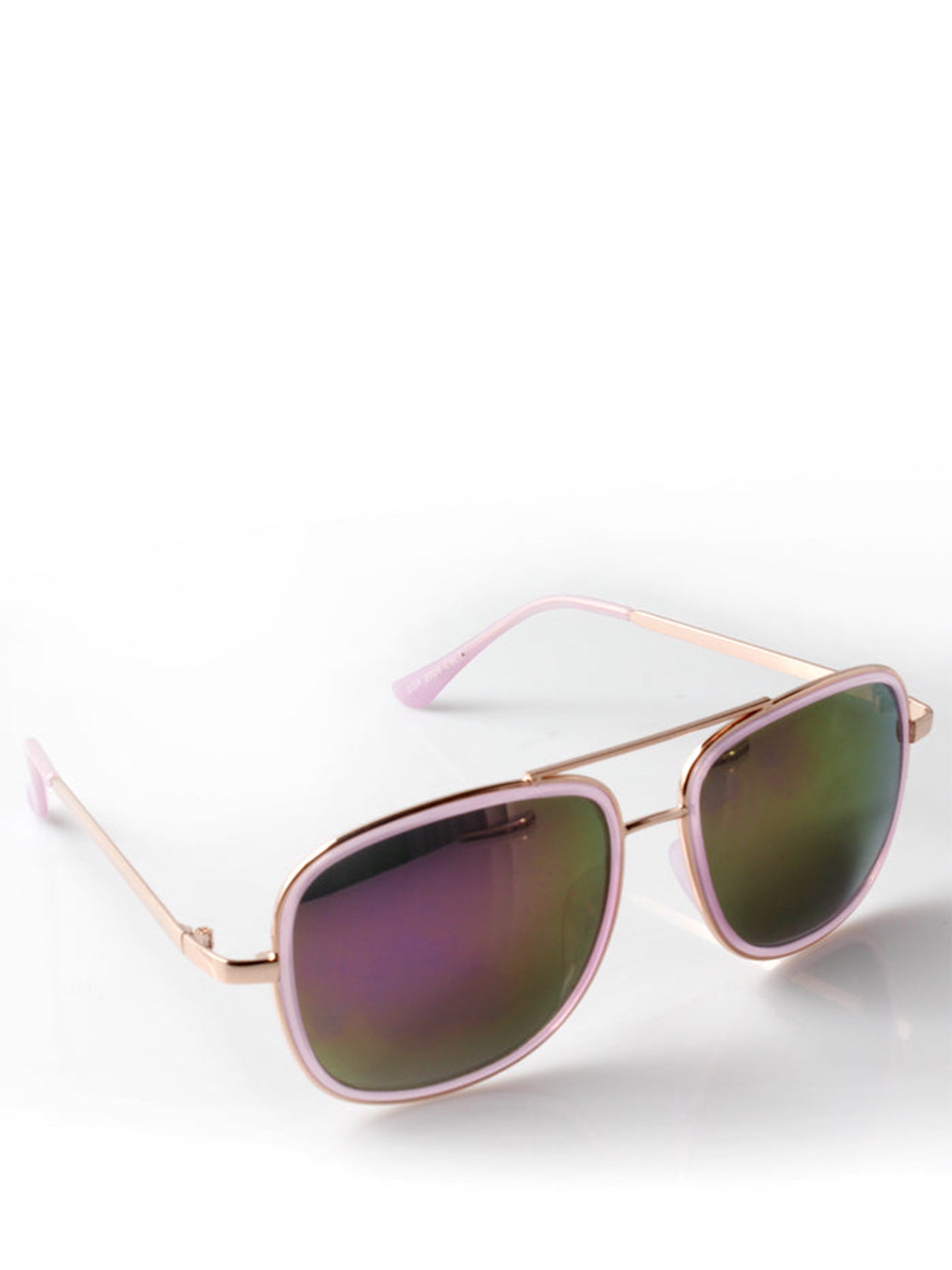 Purple Mirrored  Aviator Style Sunglasses