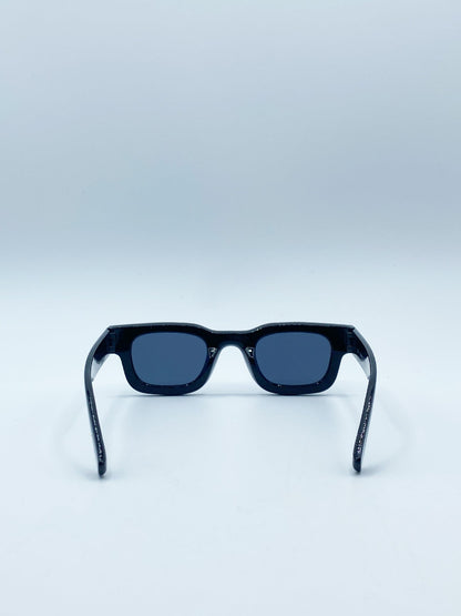 Chunky Square Frame Sunglasses in Black