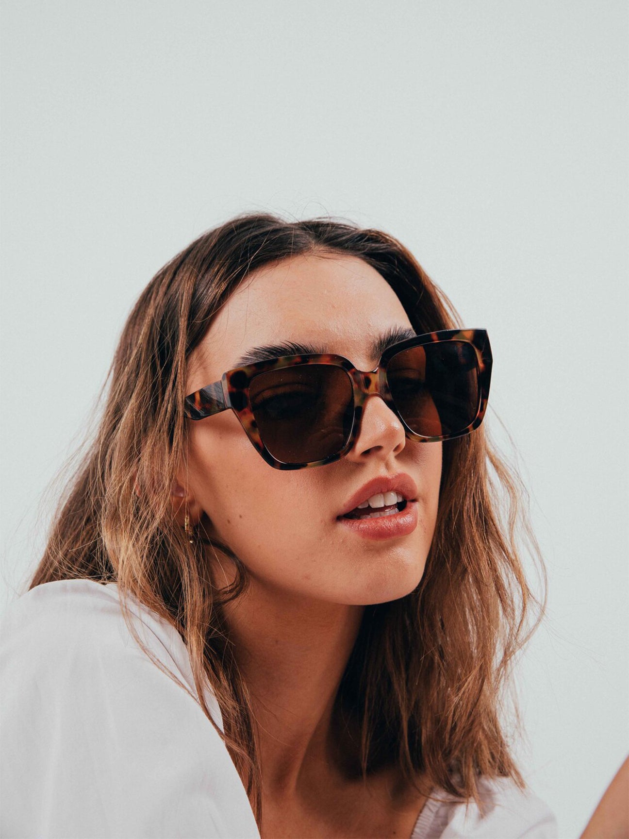 Cateye Sunglasses In Tortoise