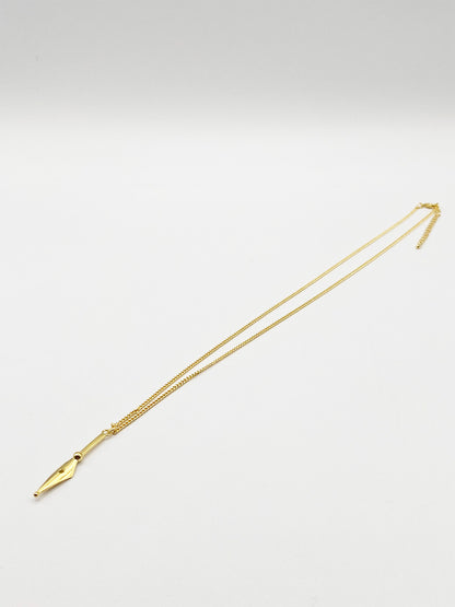 Gold Plated Dagger Pendant