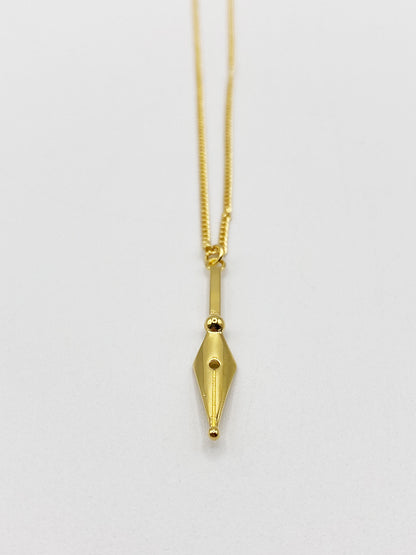Gold Plated Dagger Pendant